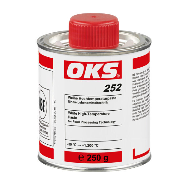 OKS 252 – 白色高温润滑膏, 用于食品技术设备